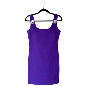 VERSACE mini dress purple size 42 Italy